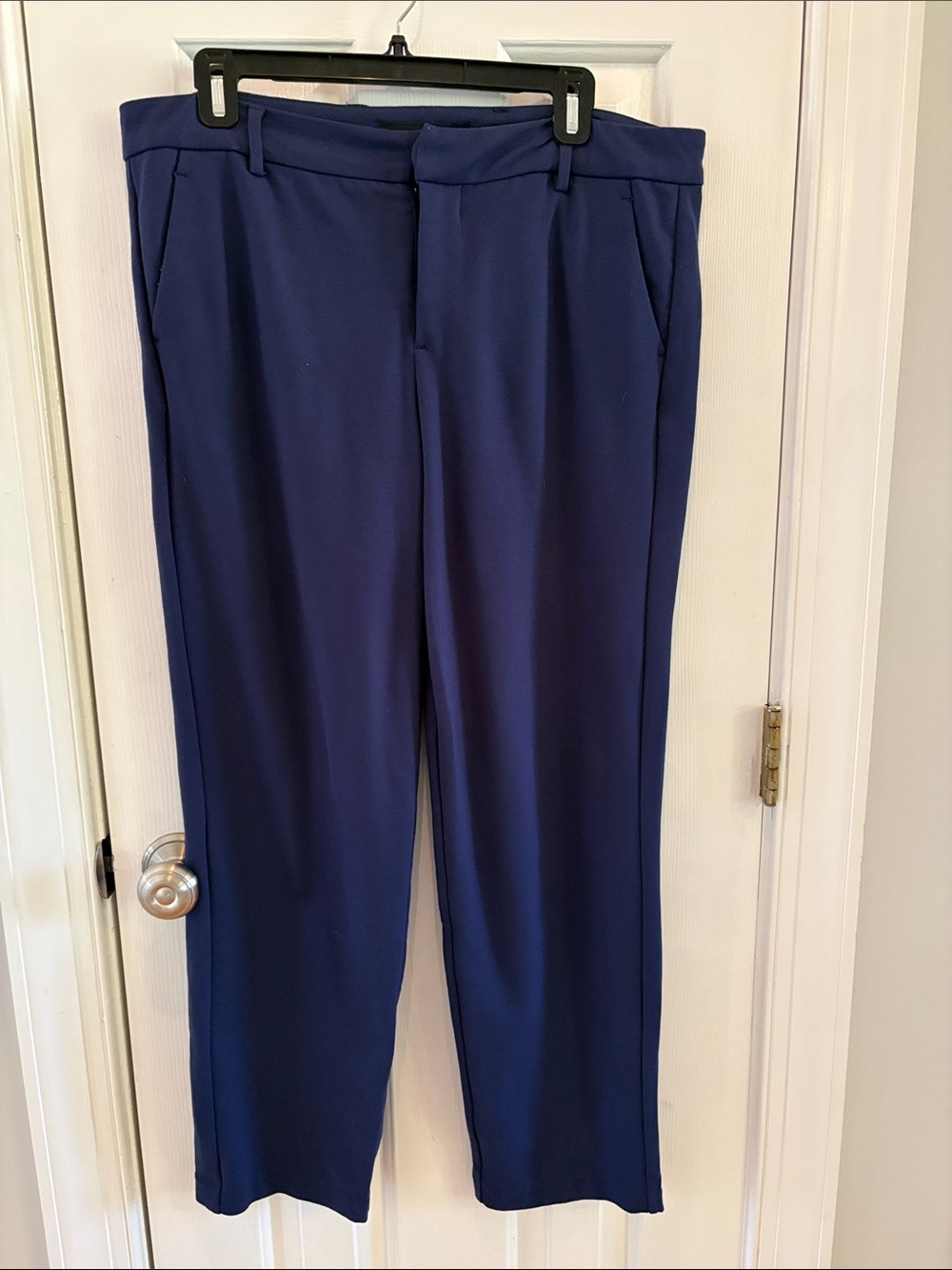 Liverpool Trousers, Flat Front, Navy, 14